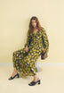 FLORAL PRINT LUREX DRESS