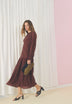 LONG SLEEVE RUCHED DRESS