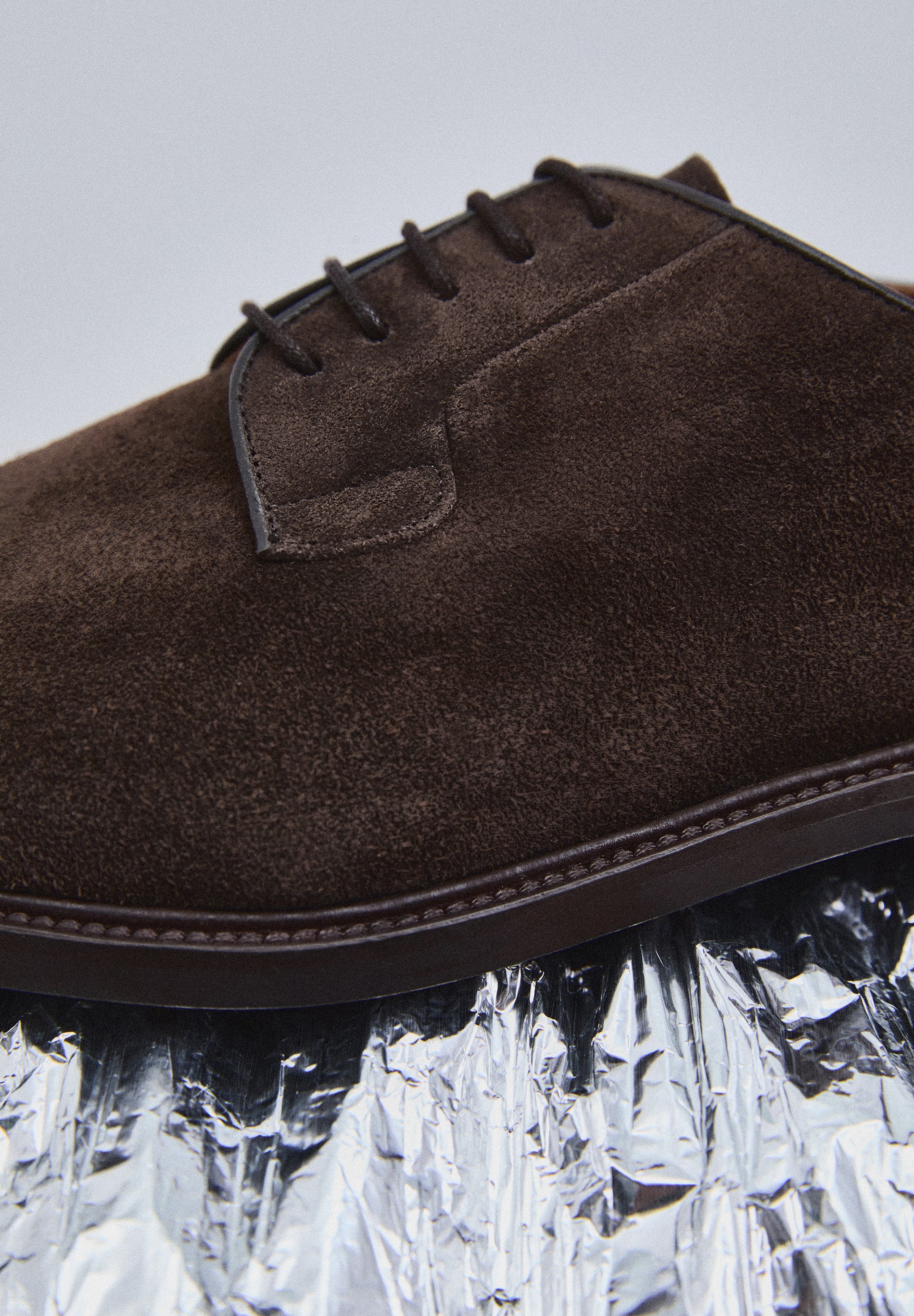 SUEDE DERBY SHOES