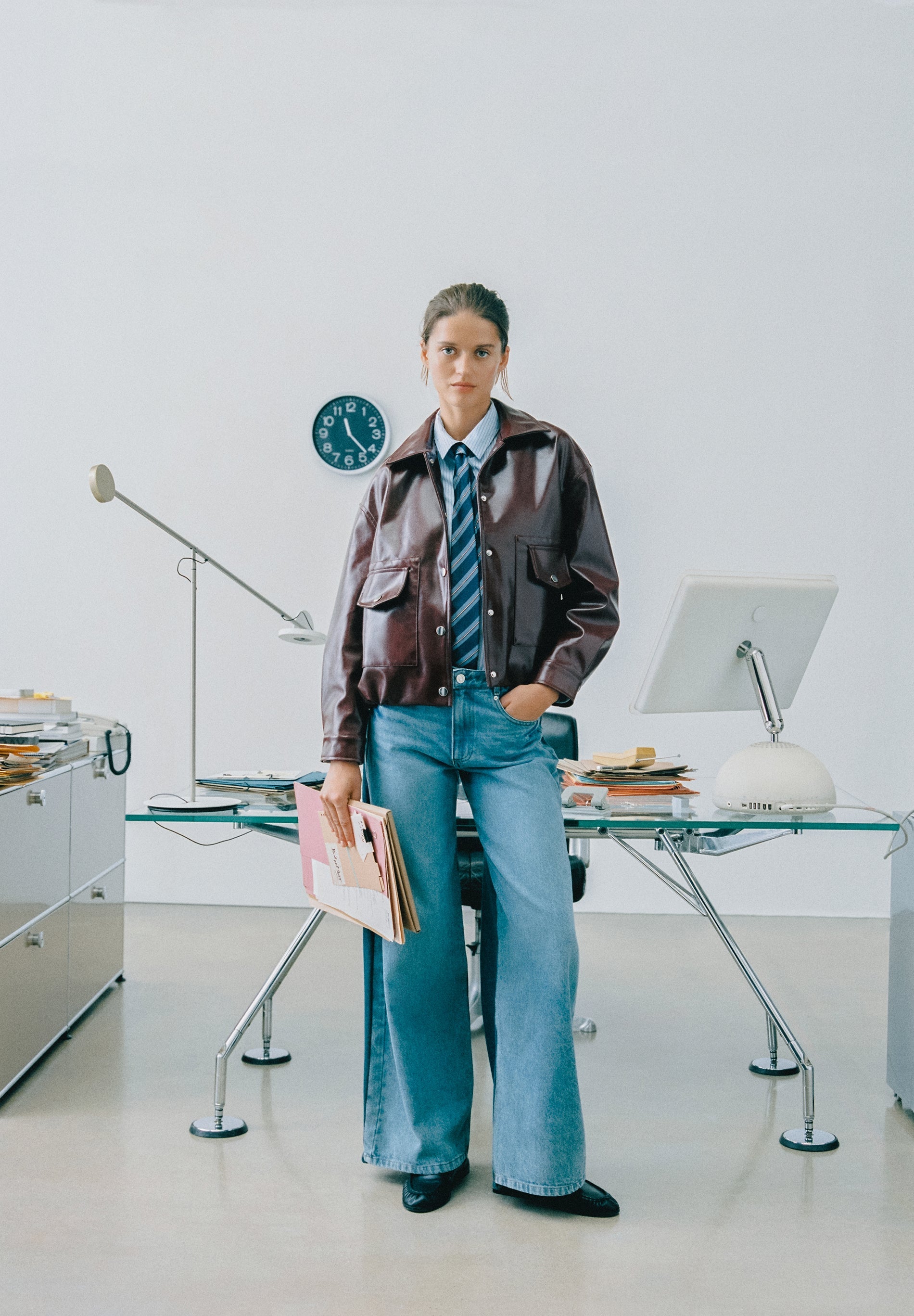 JACKET WITH SHIRT COLLAR