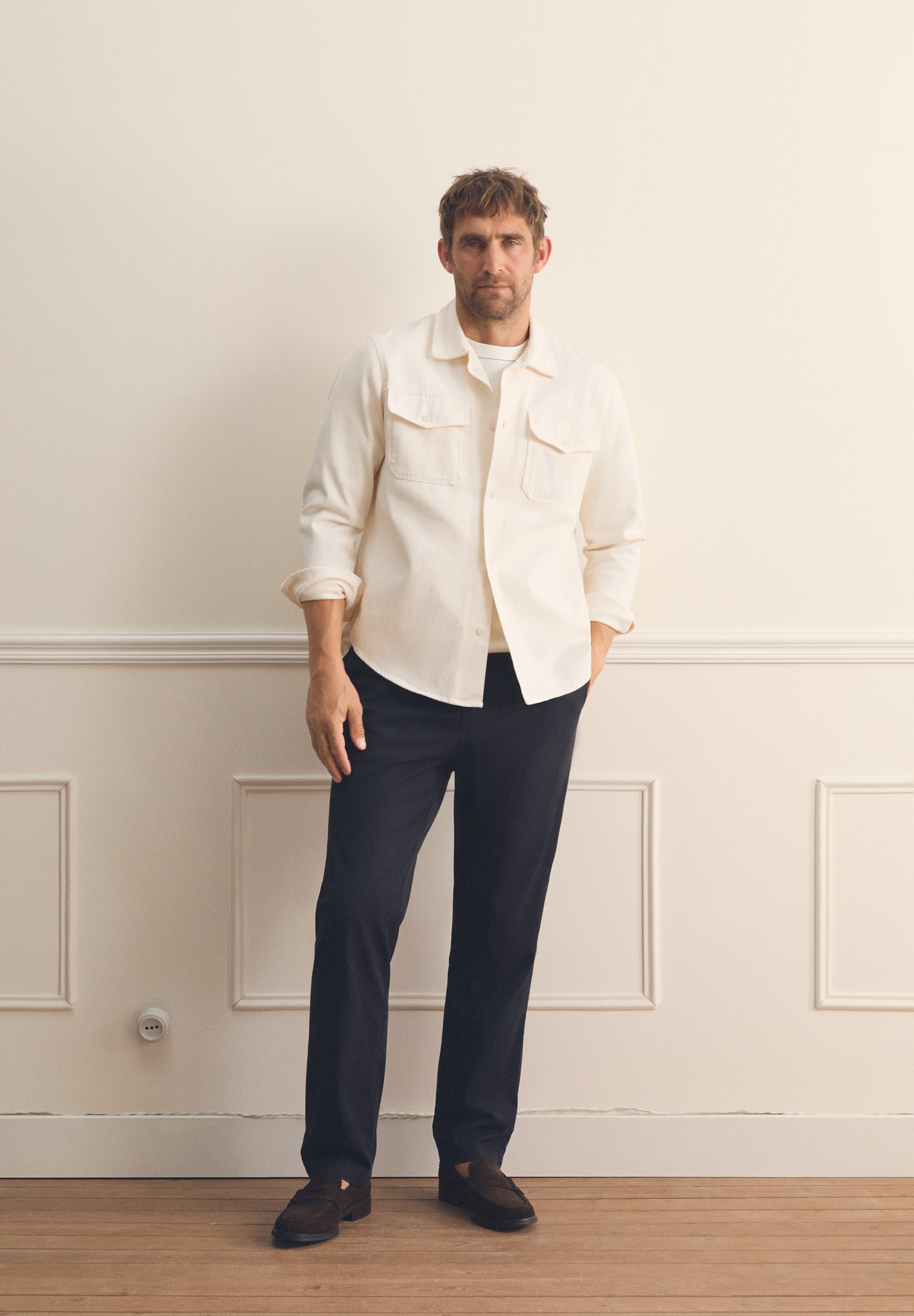 BOXY FIT OVERSHIRT WITH POCKETS