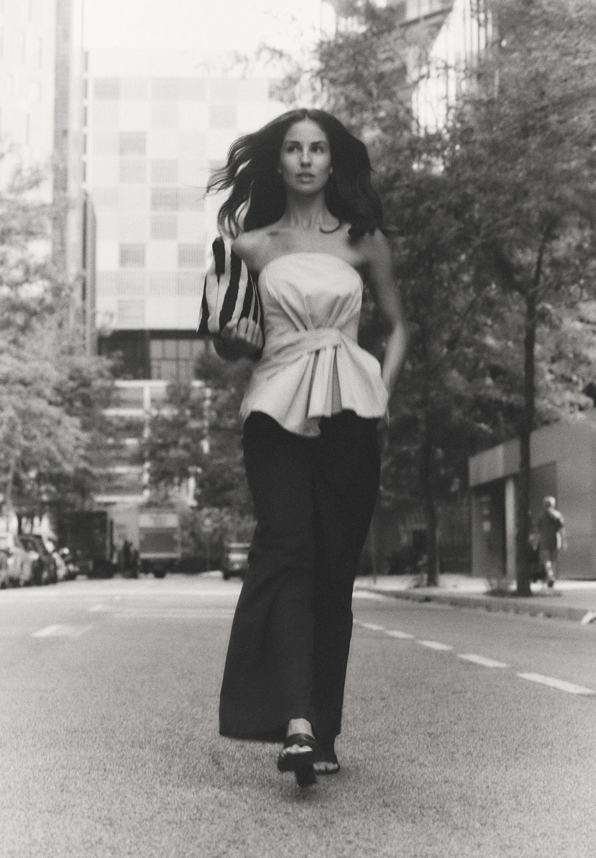 HIGH WAIST WIDE-LEG TROUSERS