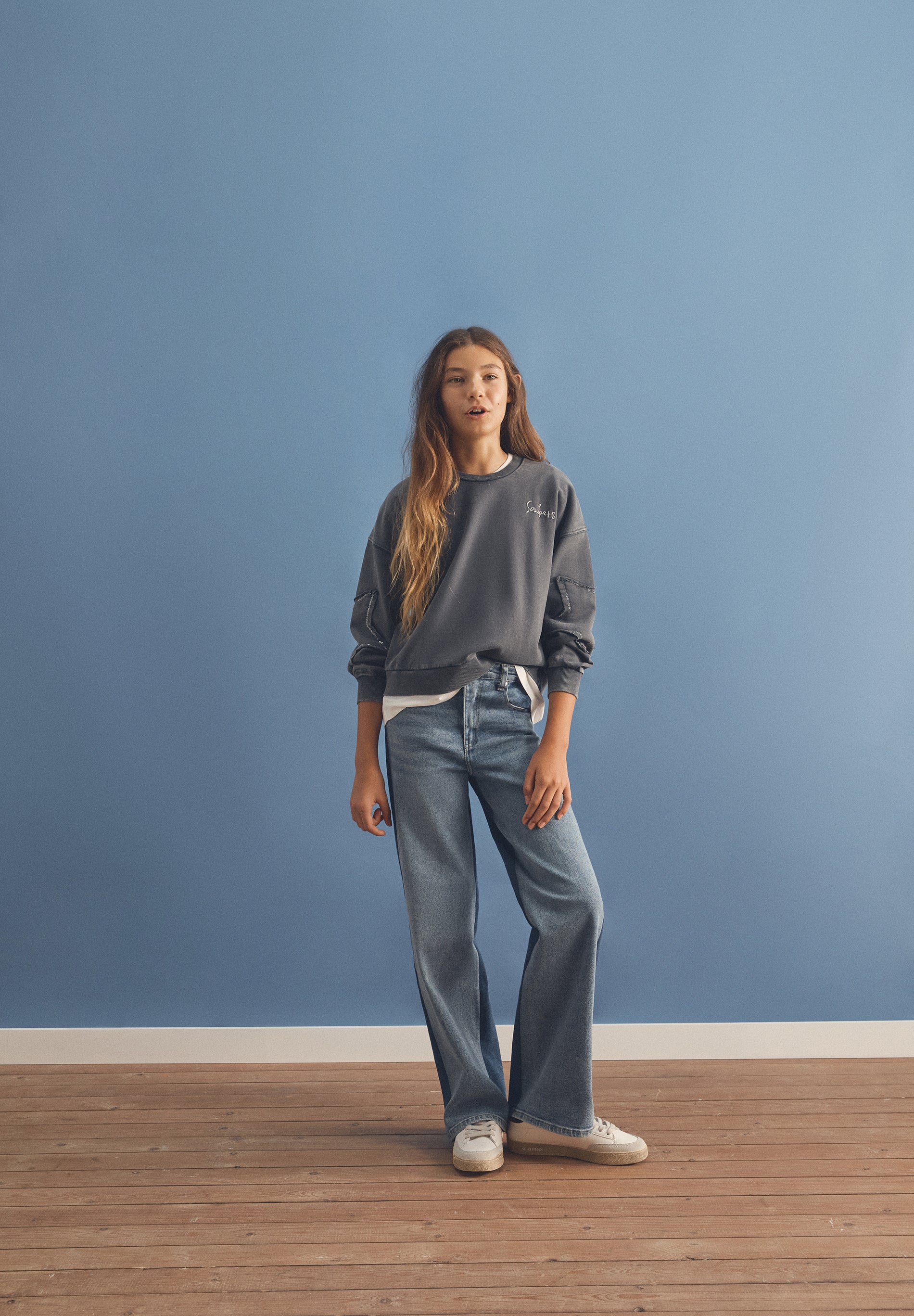 TWO-TONE JEANS