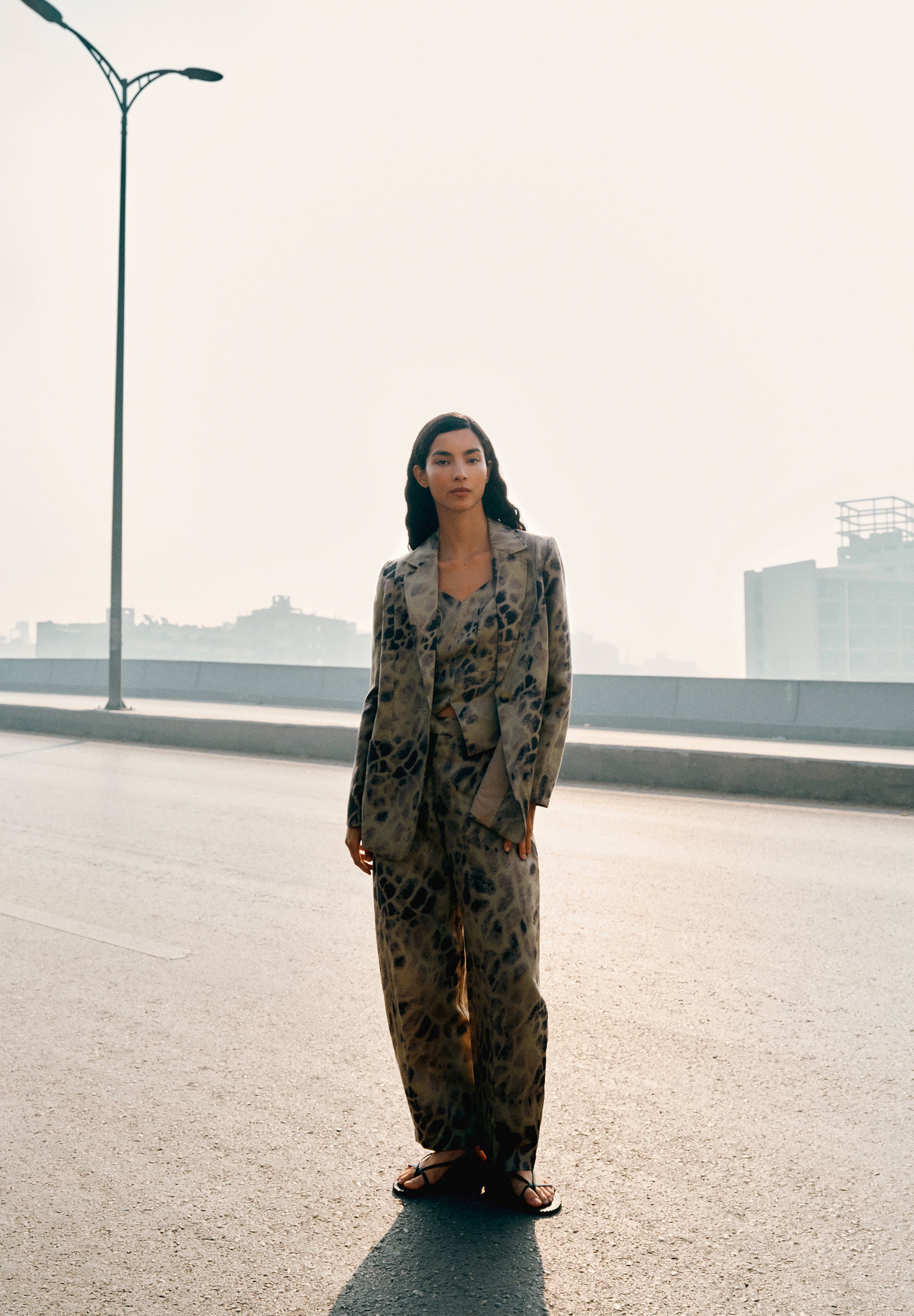 LINEN BALLOON TROUSERS