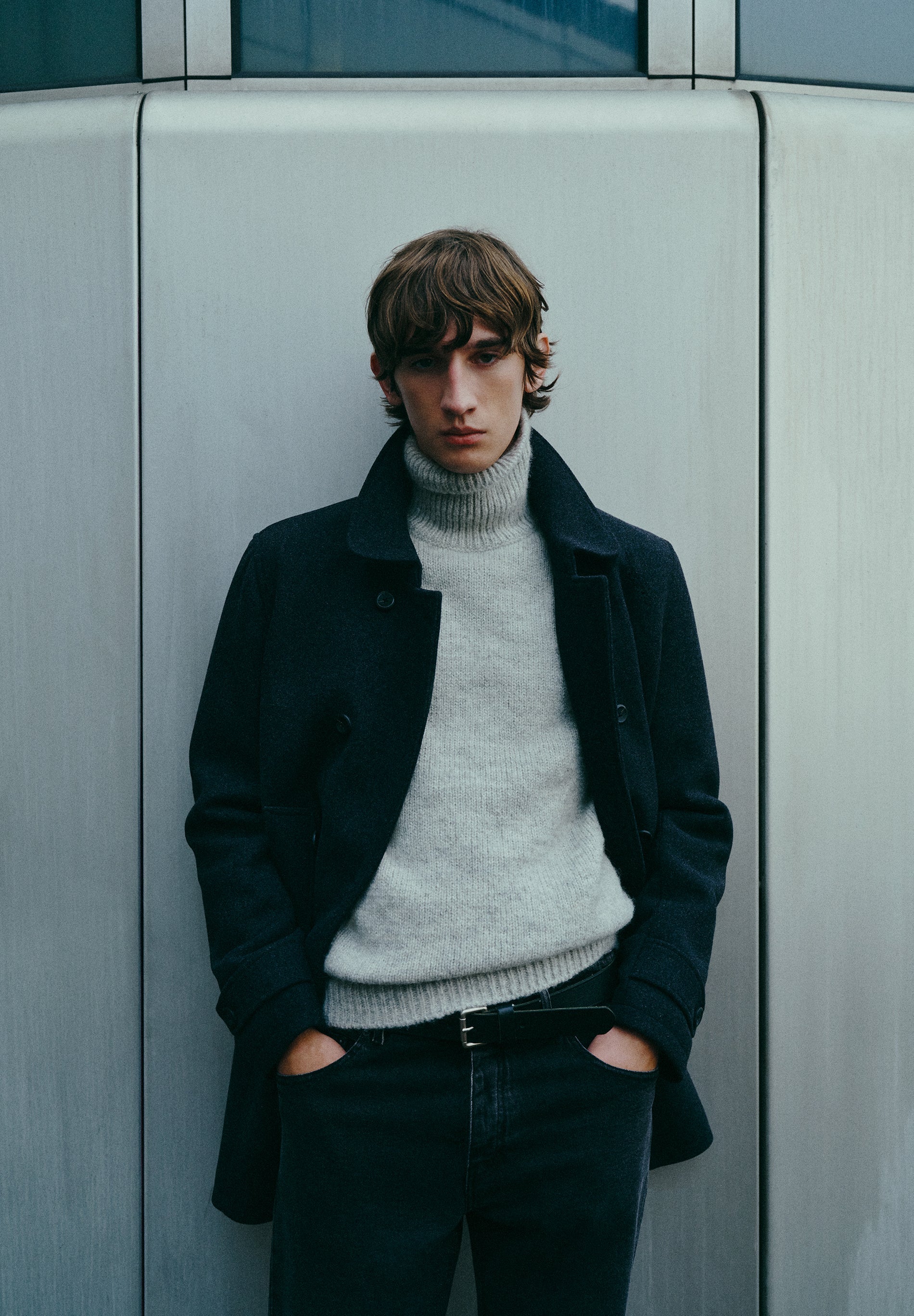 DOUBLE-BREASTED WOLLEN JAS