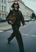 SUEDE SHIRT WITH STUDS