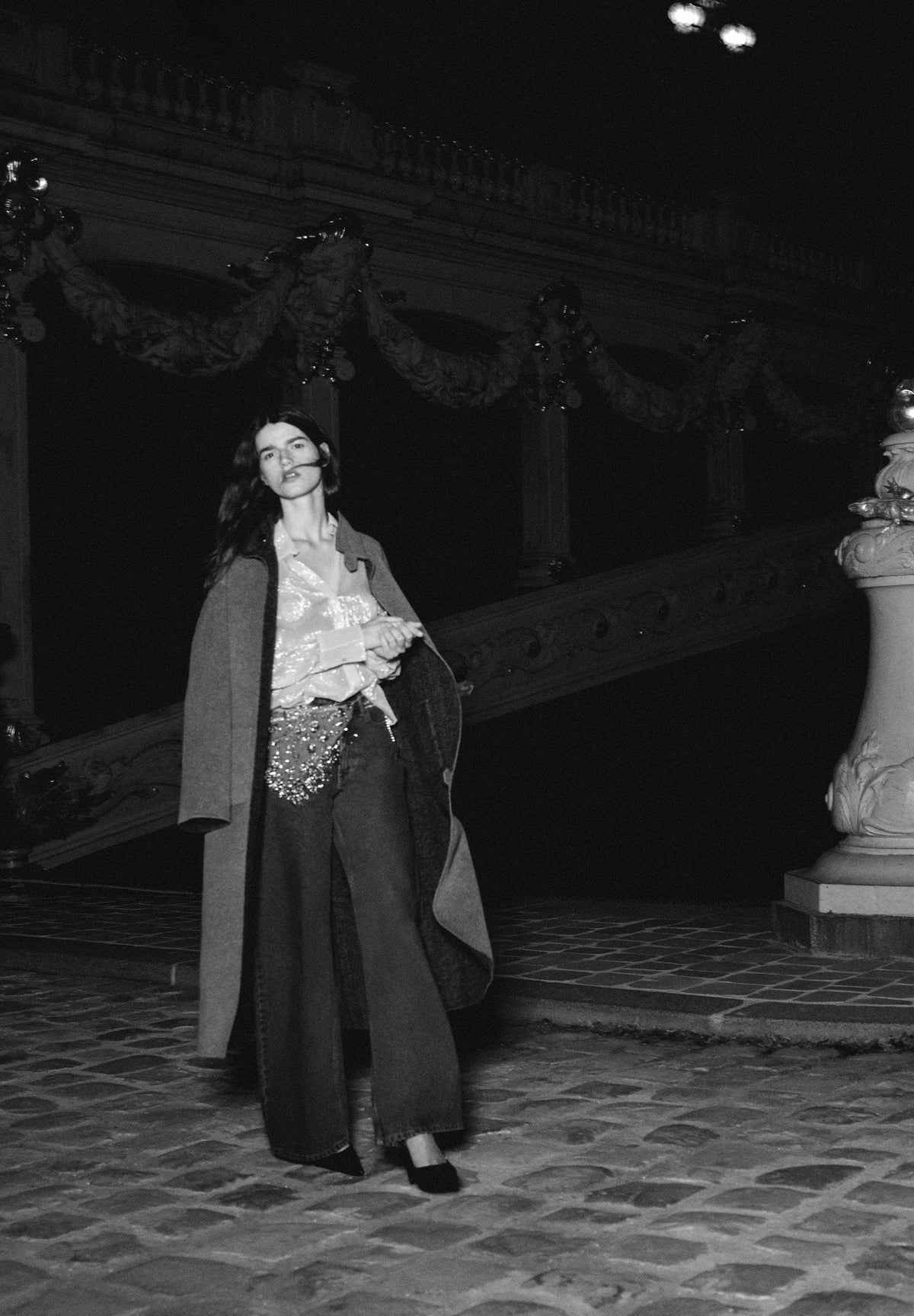 REVERSIBLE COAT WITH SCARF