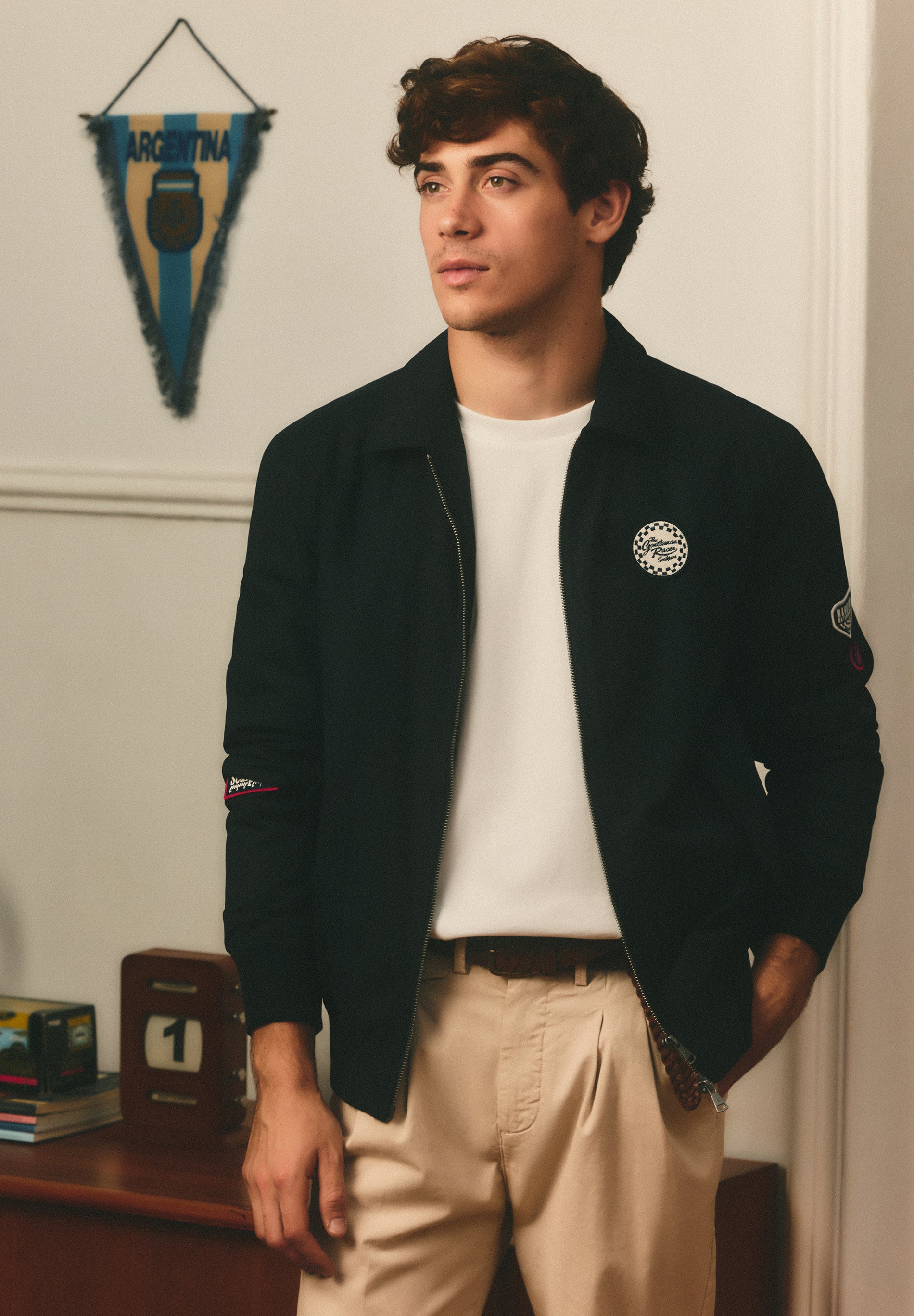 BOMBER JACKET WITH PATCHES