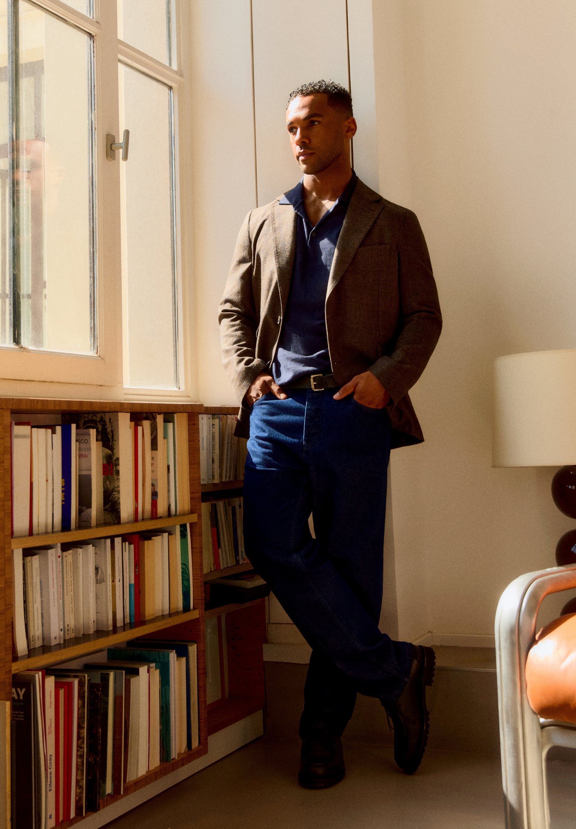 WOOL CHECK BLAZER