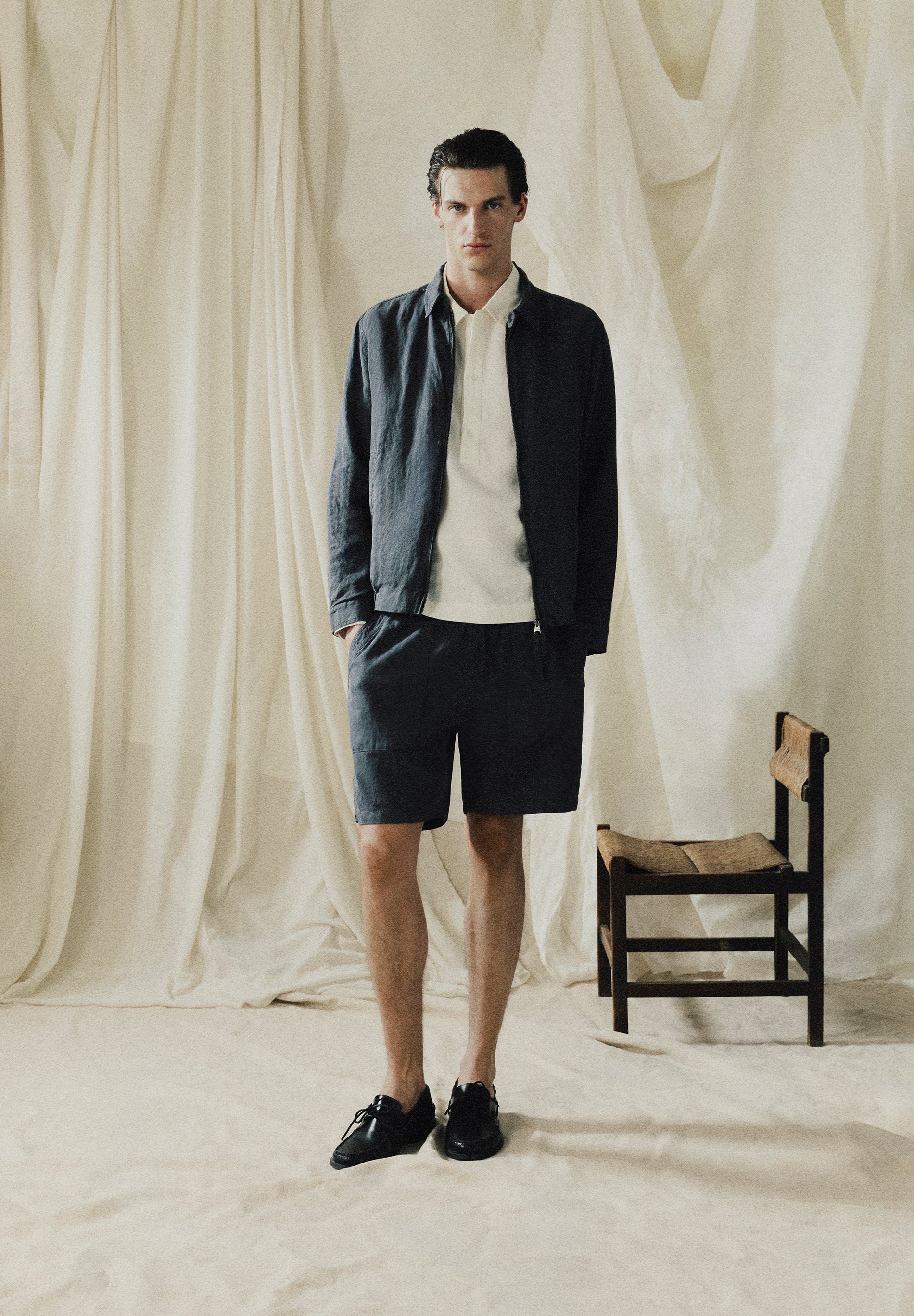 SCBOMBER LINEN JACKET