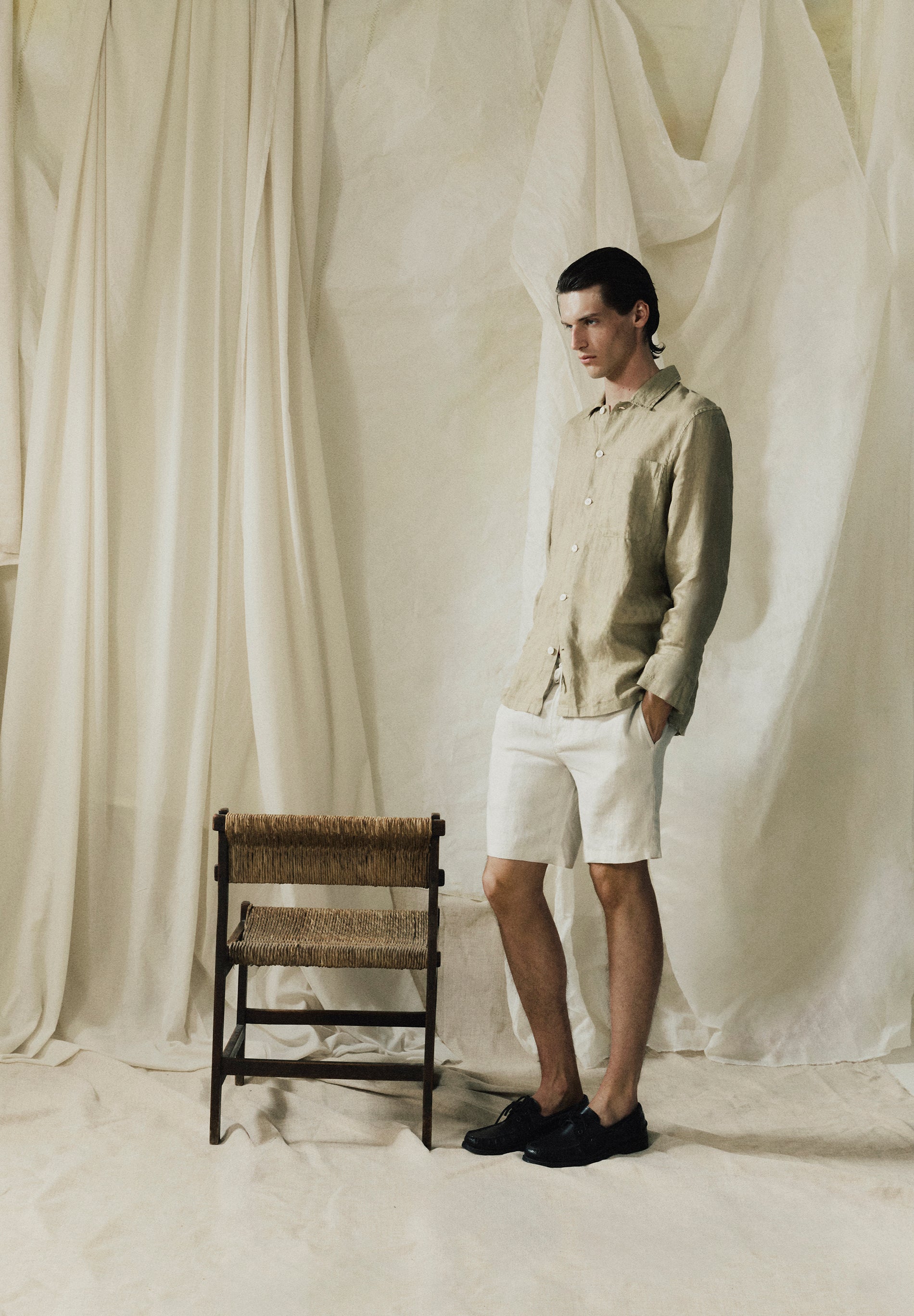 SCZOCO LINEN SHORTS