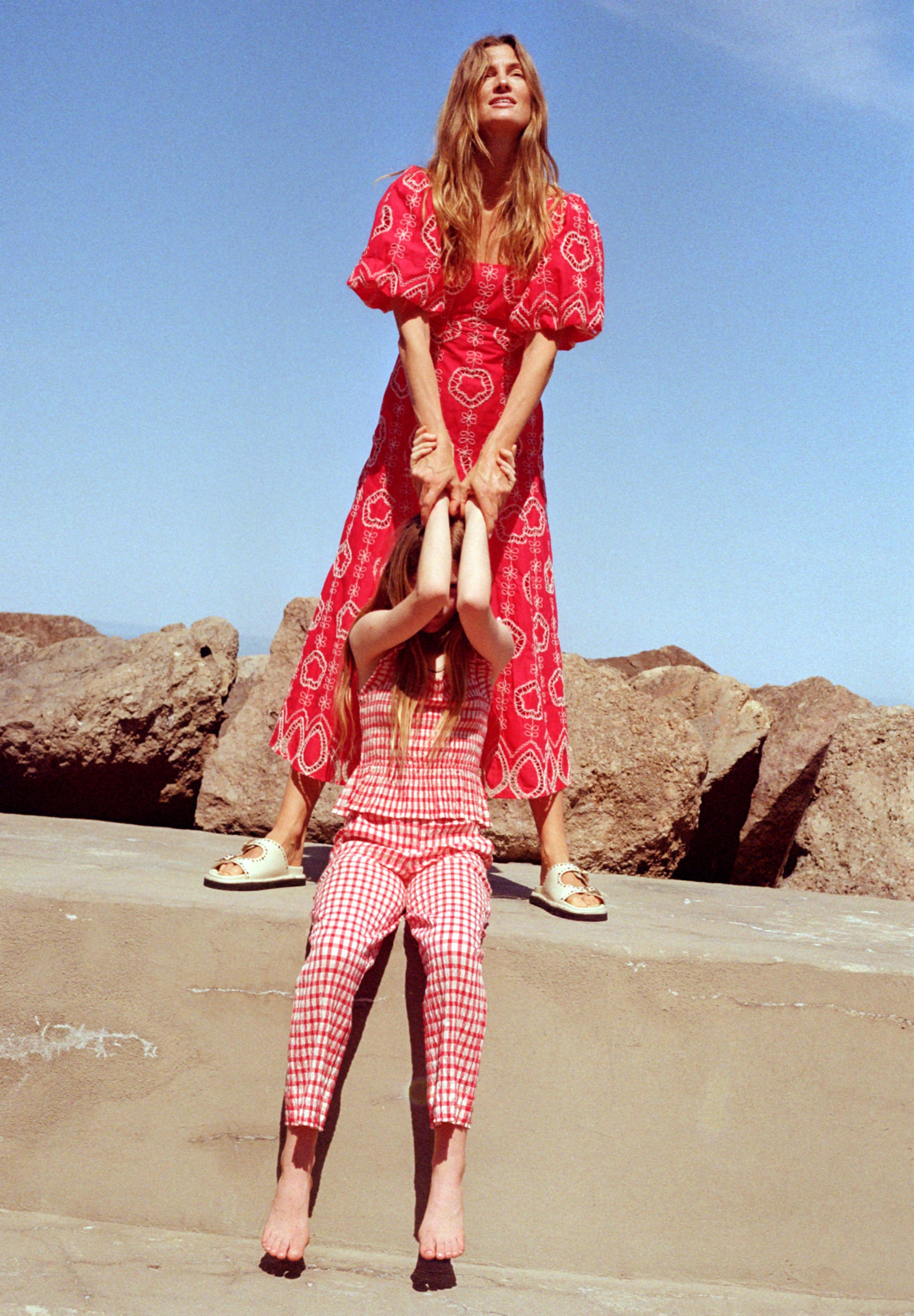 RELAXED FIT GINGHAM TROUSERS