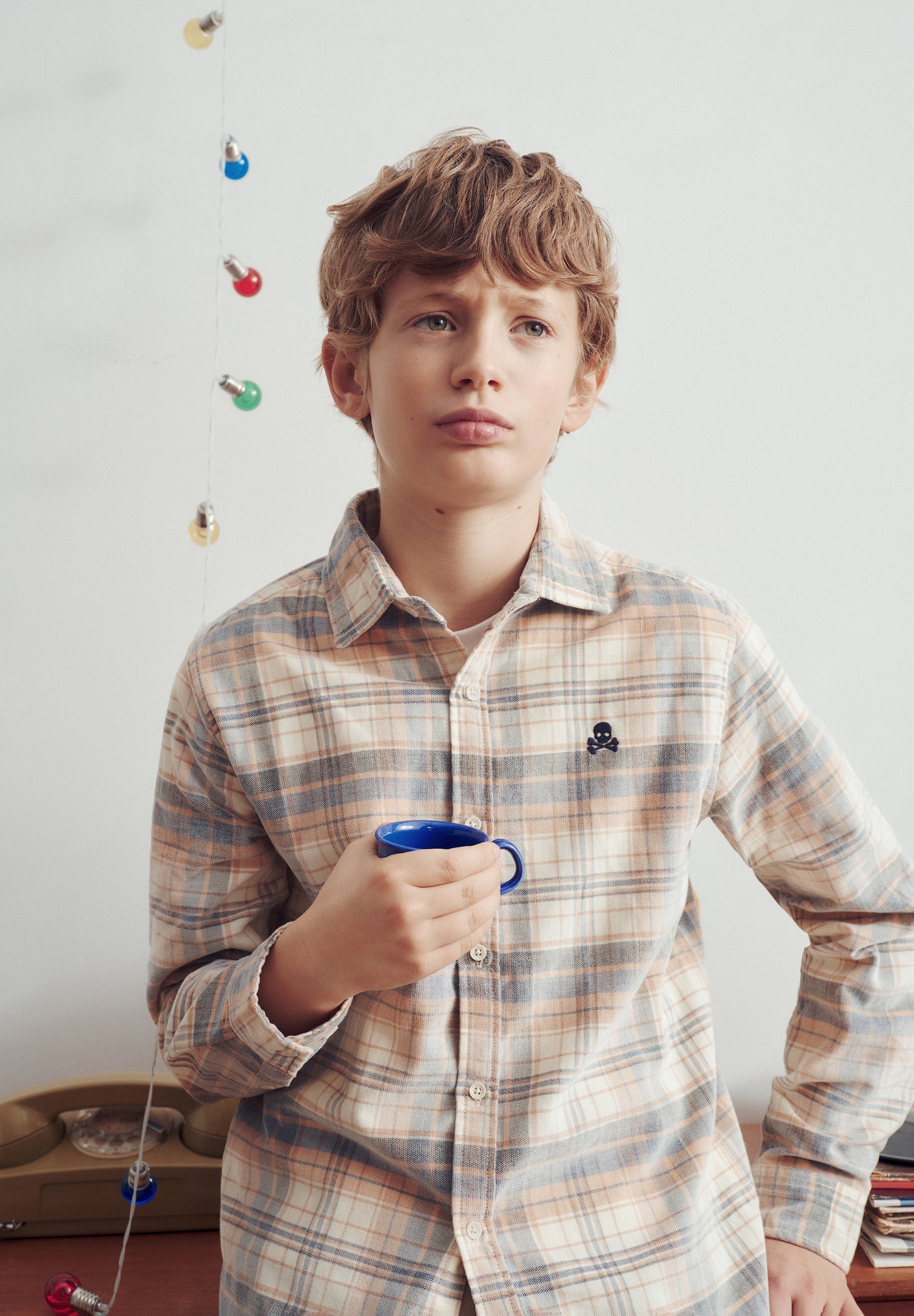 SCKCHECKCORDSHIRT KIDS