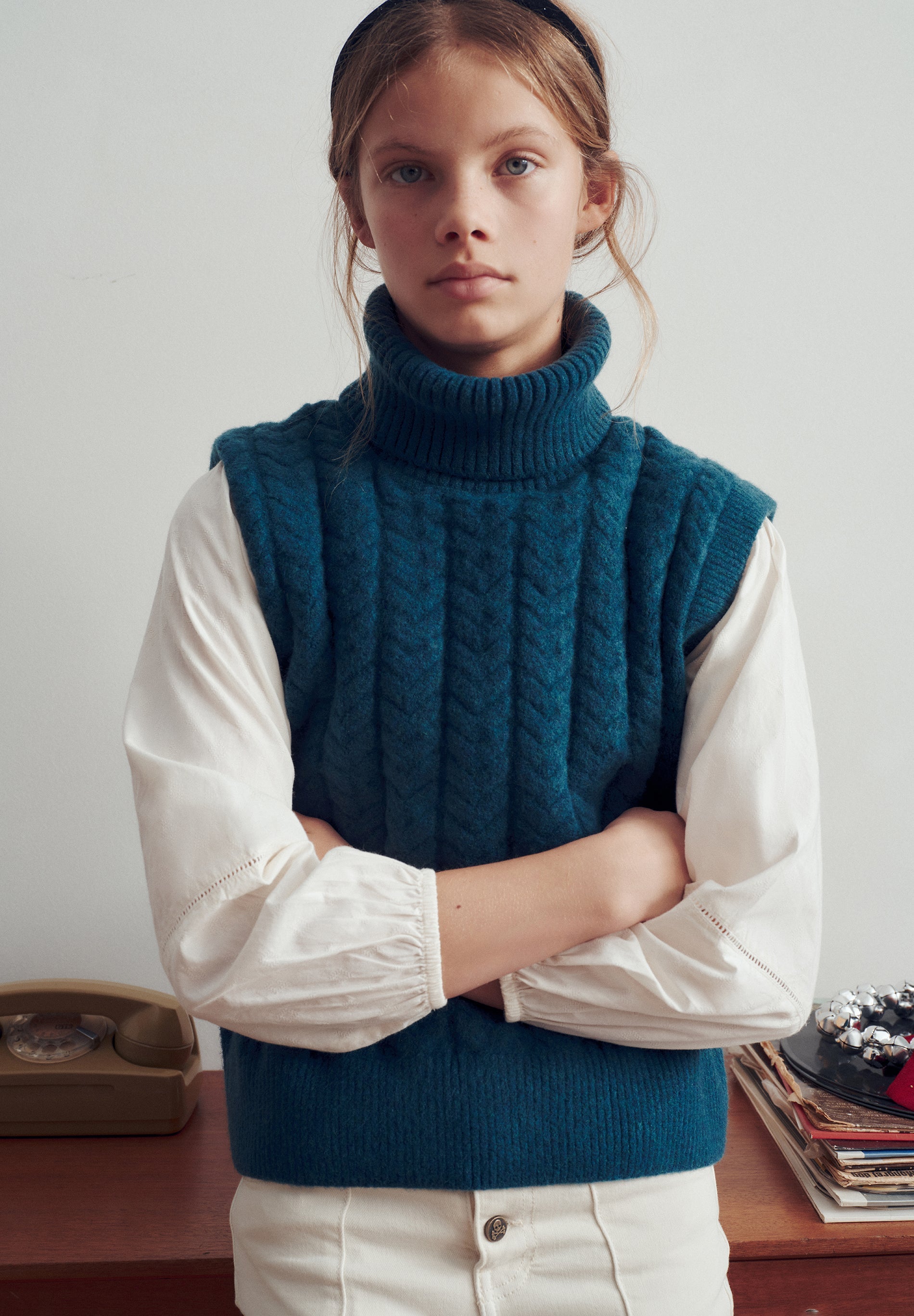 TRICOT GILET KRAAG