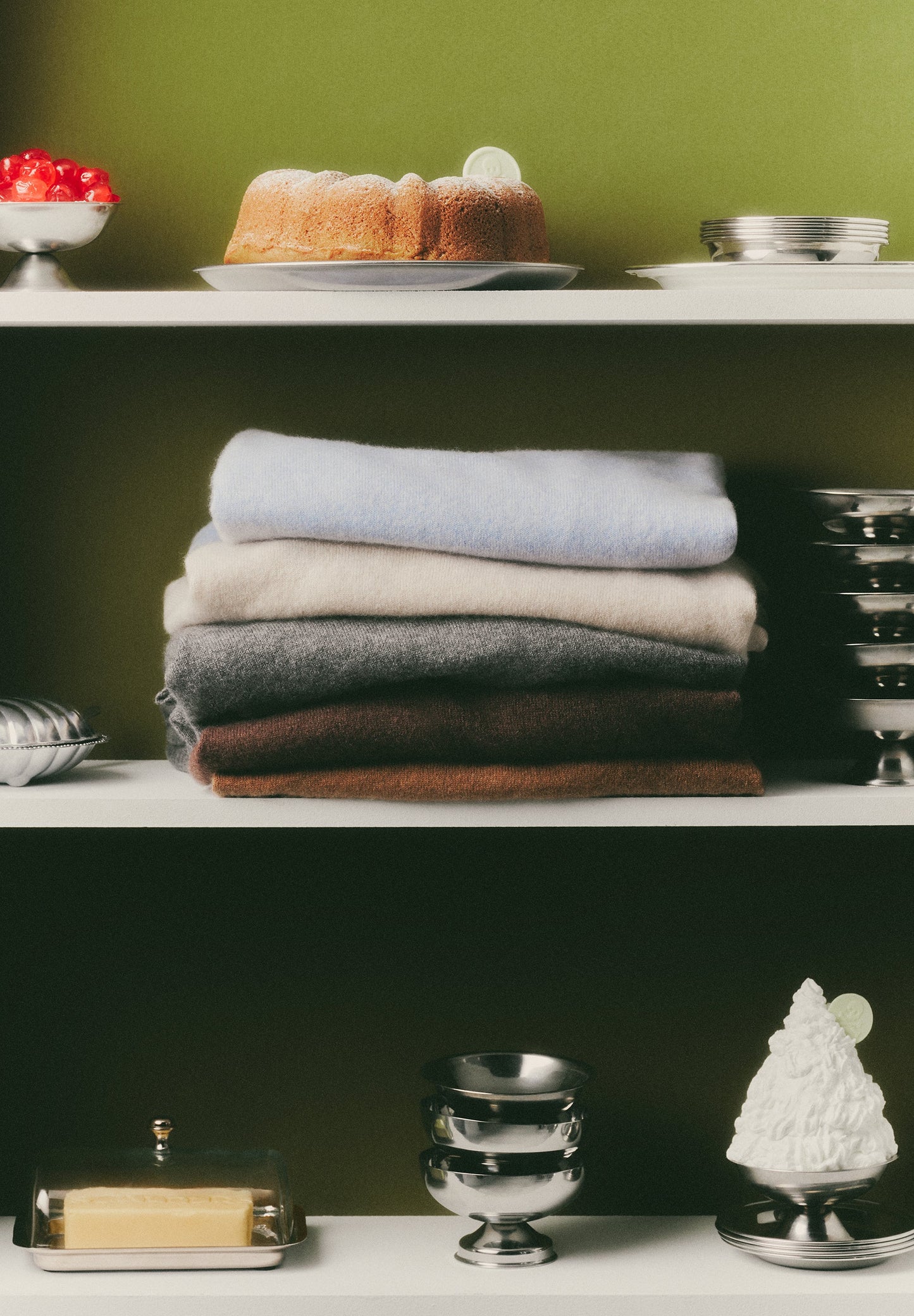 V-NECK SWEATER WITH LACE