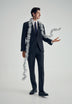WOOL SUIT TROUSERS