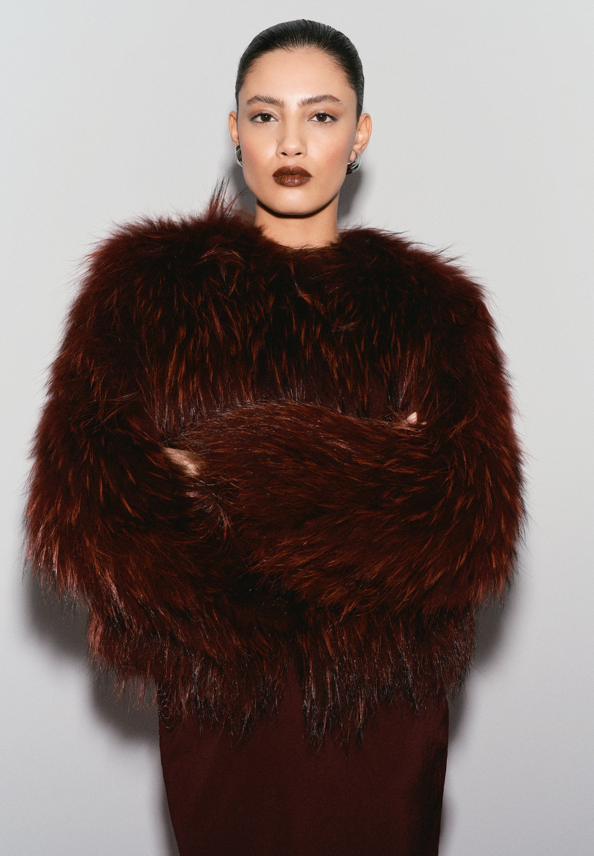 NATURAL RACOON JACKET