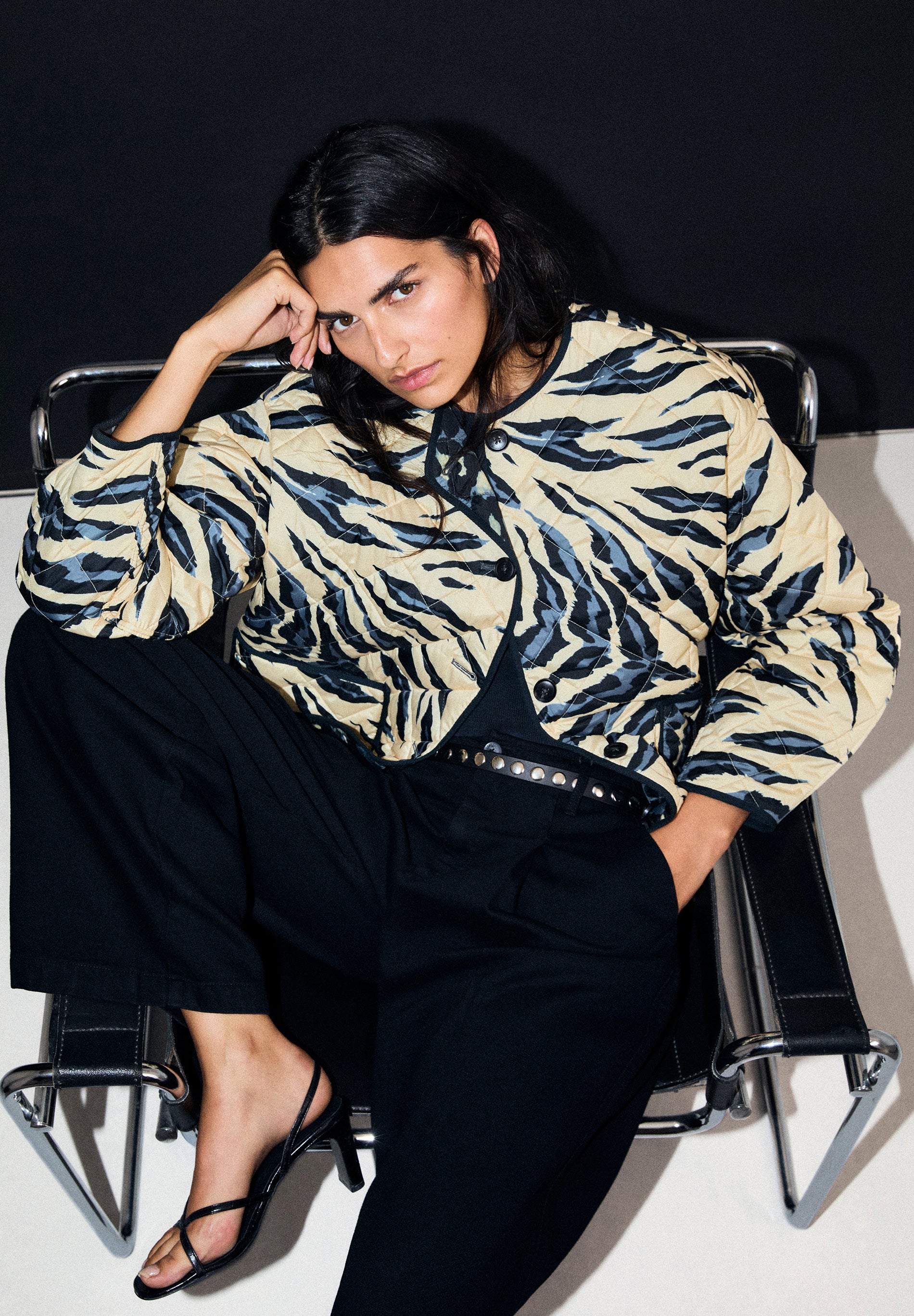 ANIMAL PRINT REVERSIBLE JACKET