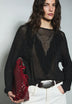 OPENWORK JUMPER WITH FRINGES