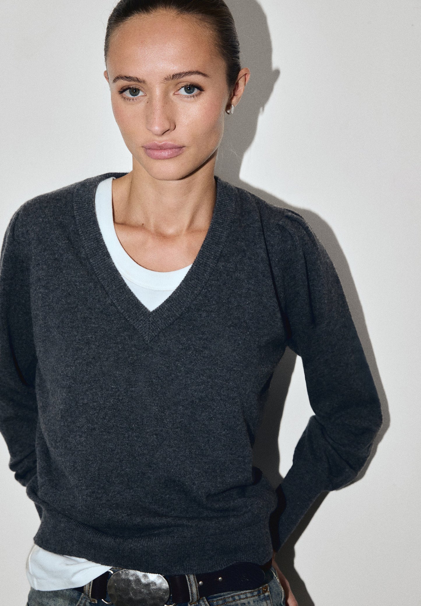 SWEATER WITH PUFFED SLEEVES