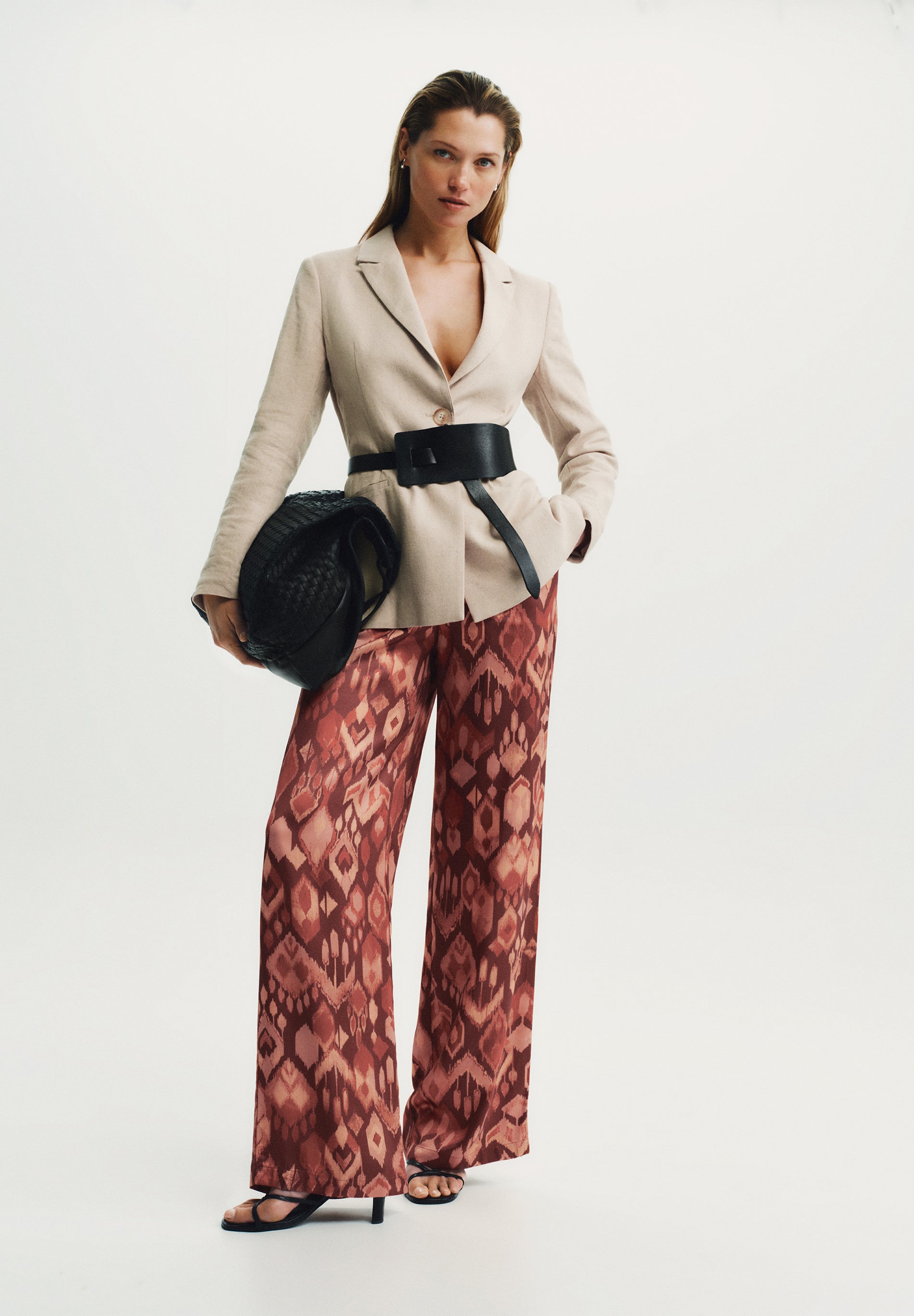 FLOWING PRINTED TROUSERS