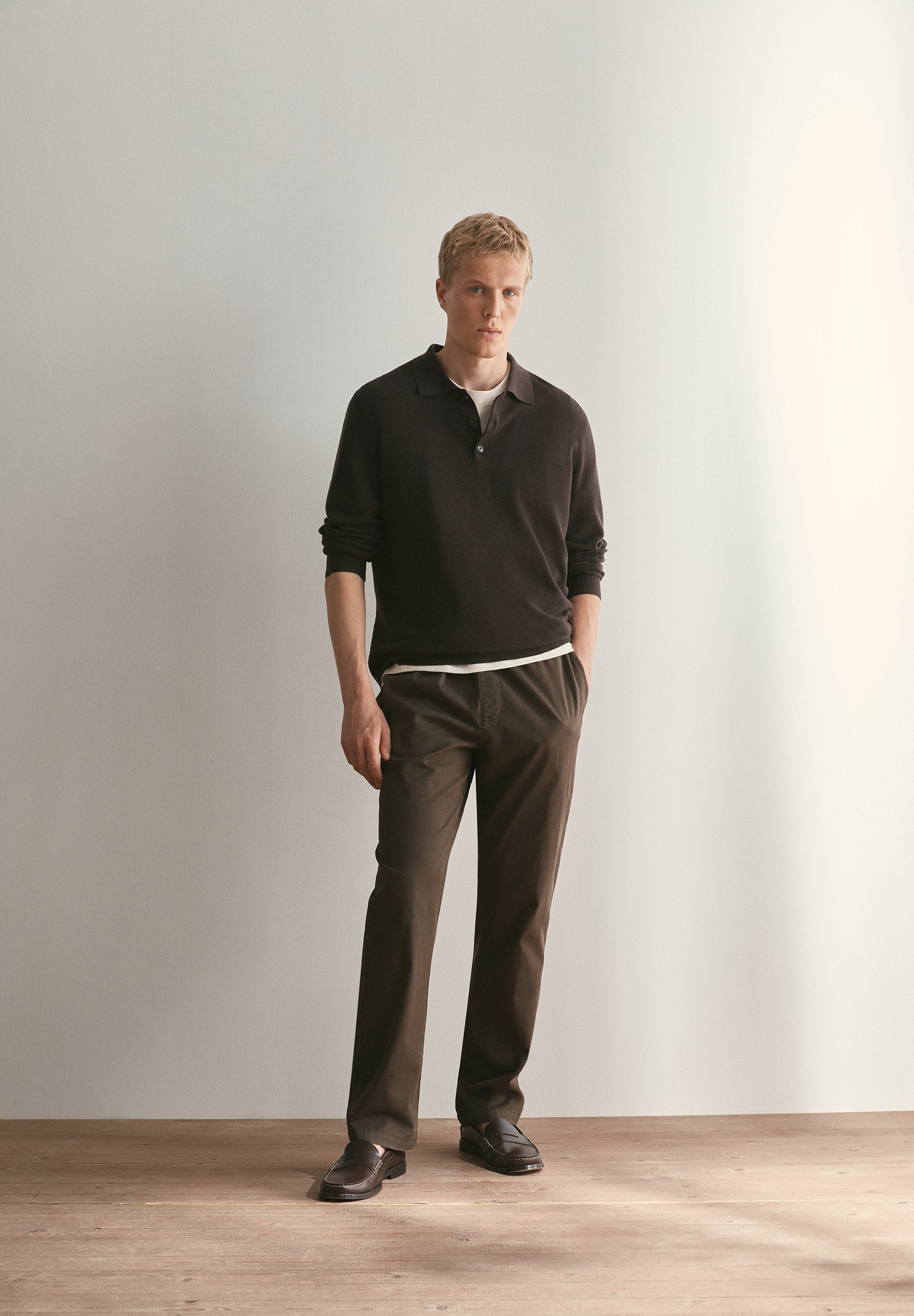 RELAXED FIT DRAWSTRING TROUSERS