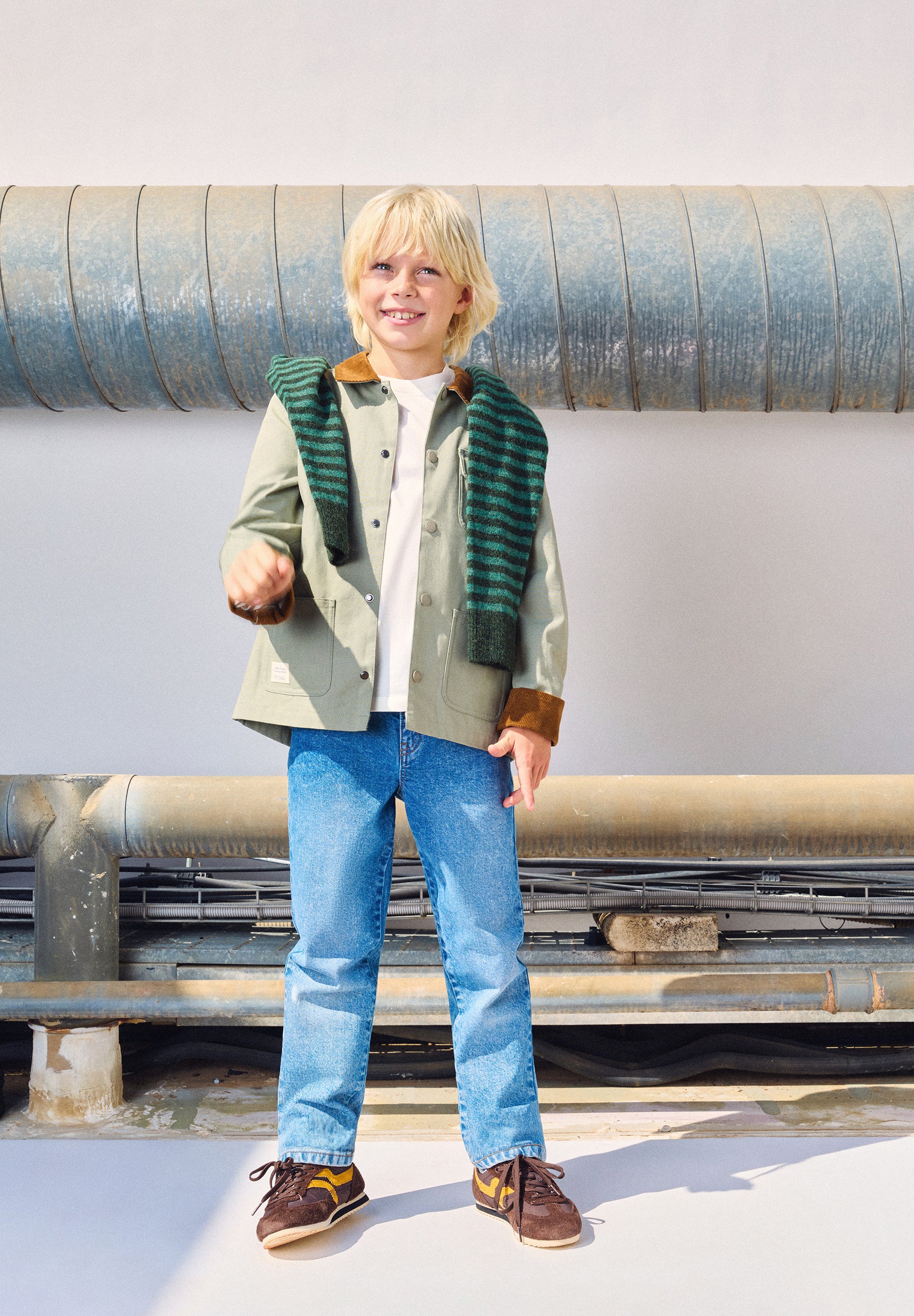 JACKET WITH SHIRT COLLAR