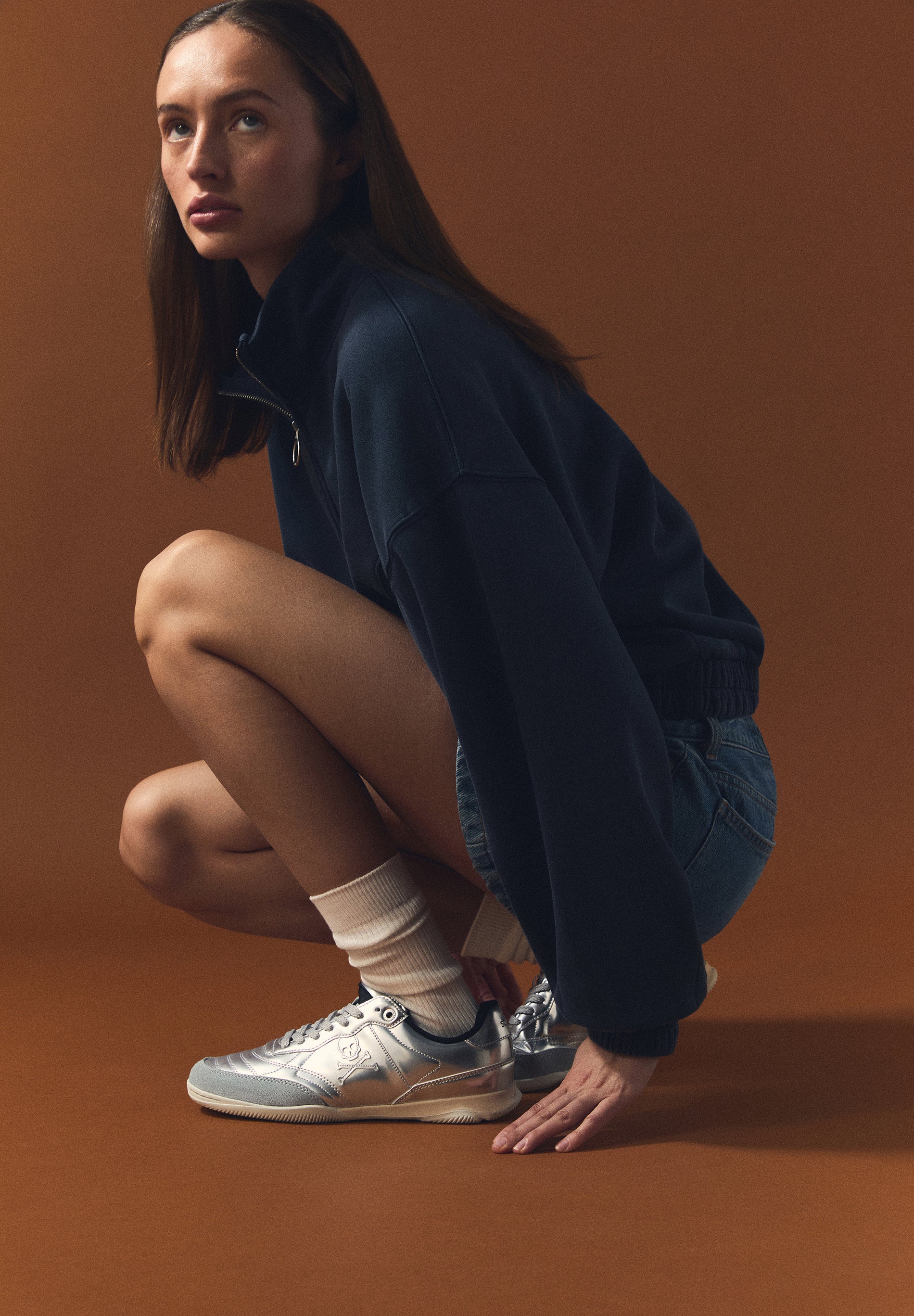 SPORTIEVE METALLIC SNEAKERS