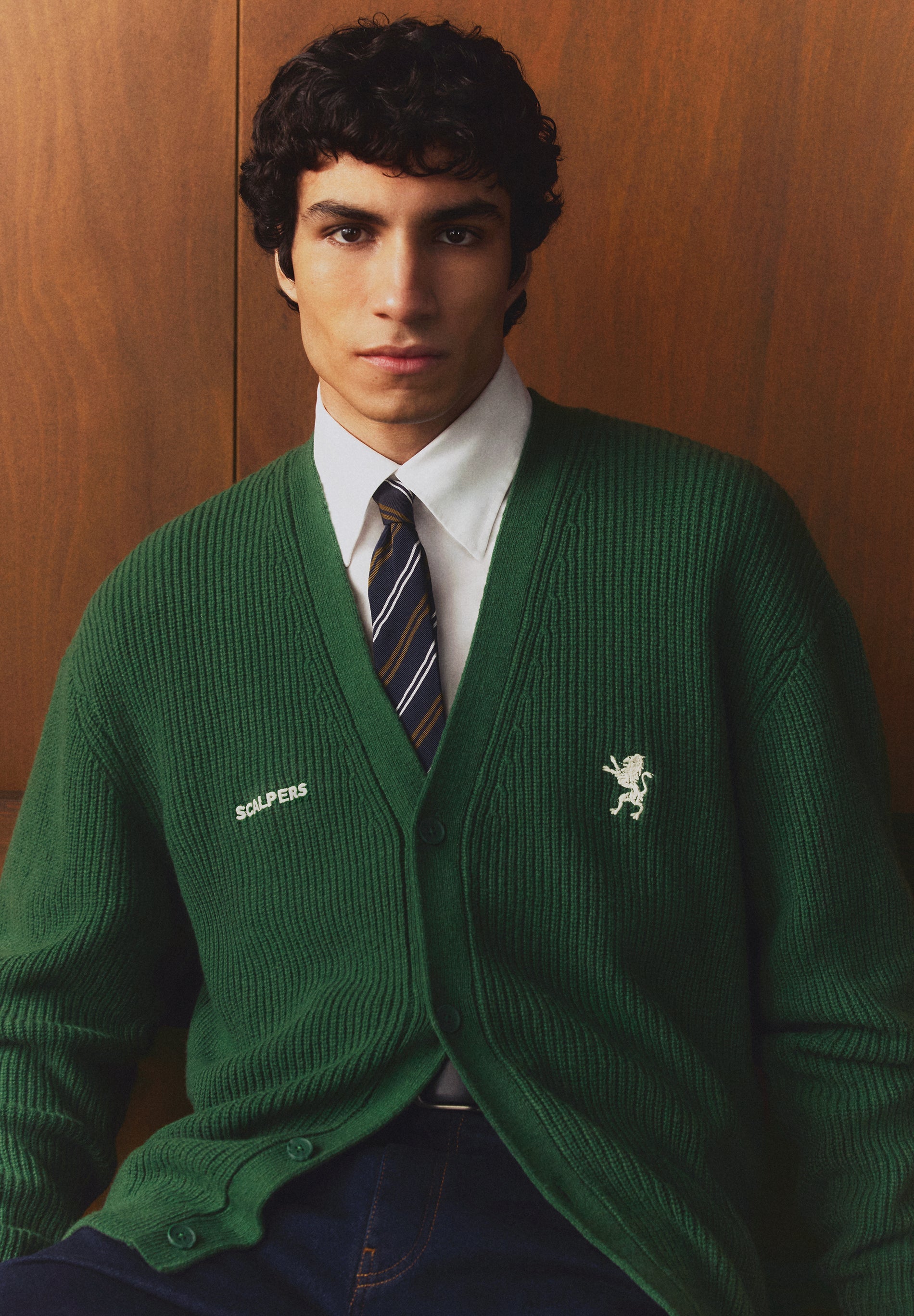 SCALPERS X SPORTING CP WOOL CARDIGAN