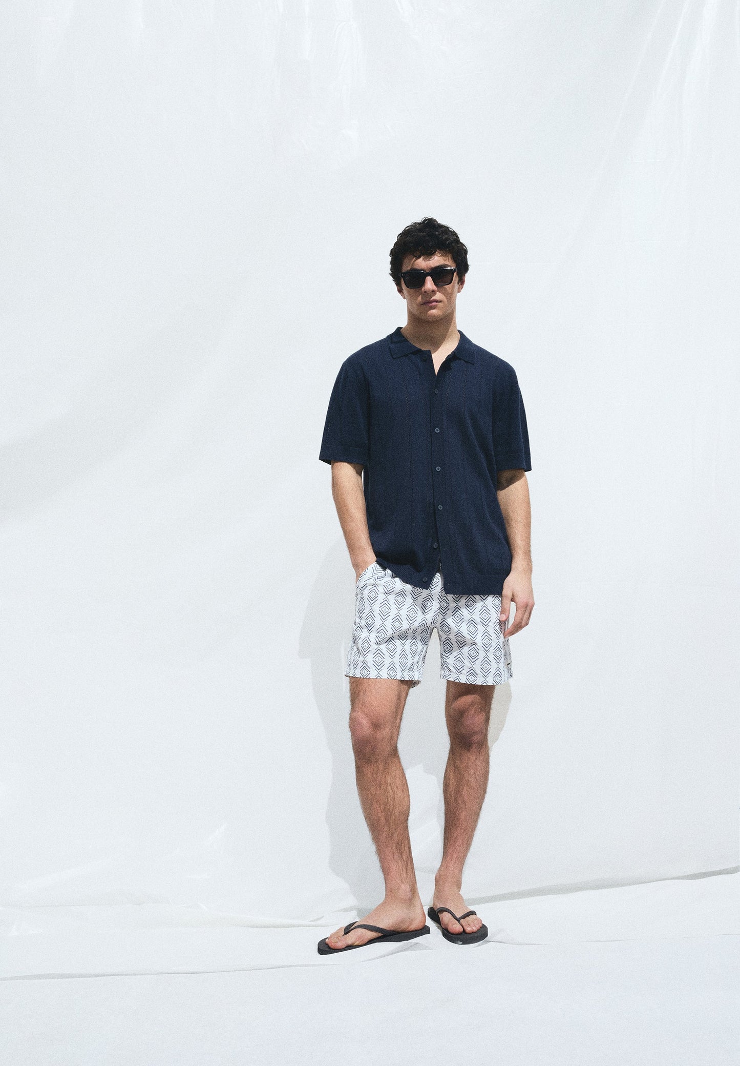 PRINTED SWIMMING TRUNKS