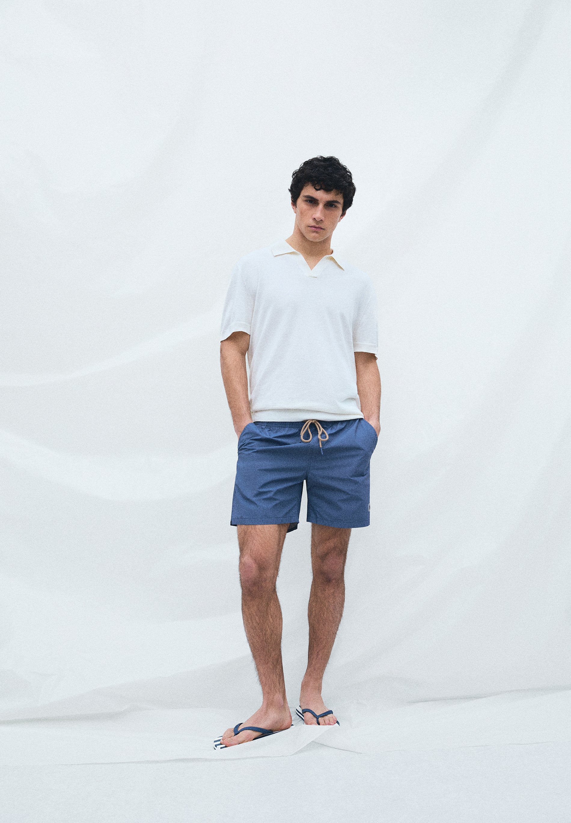 BASIC SWIMMING TRUNKS WITH POCKET