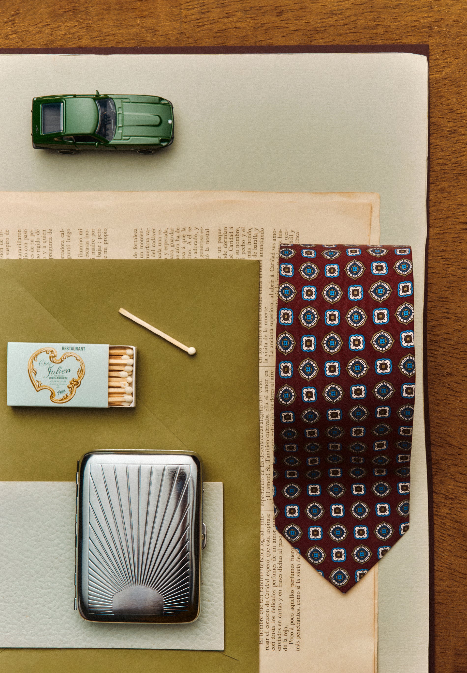 PRINTED SILK TIE