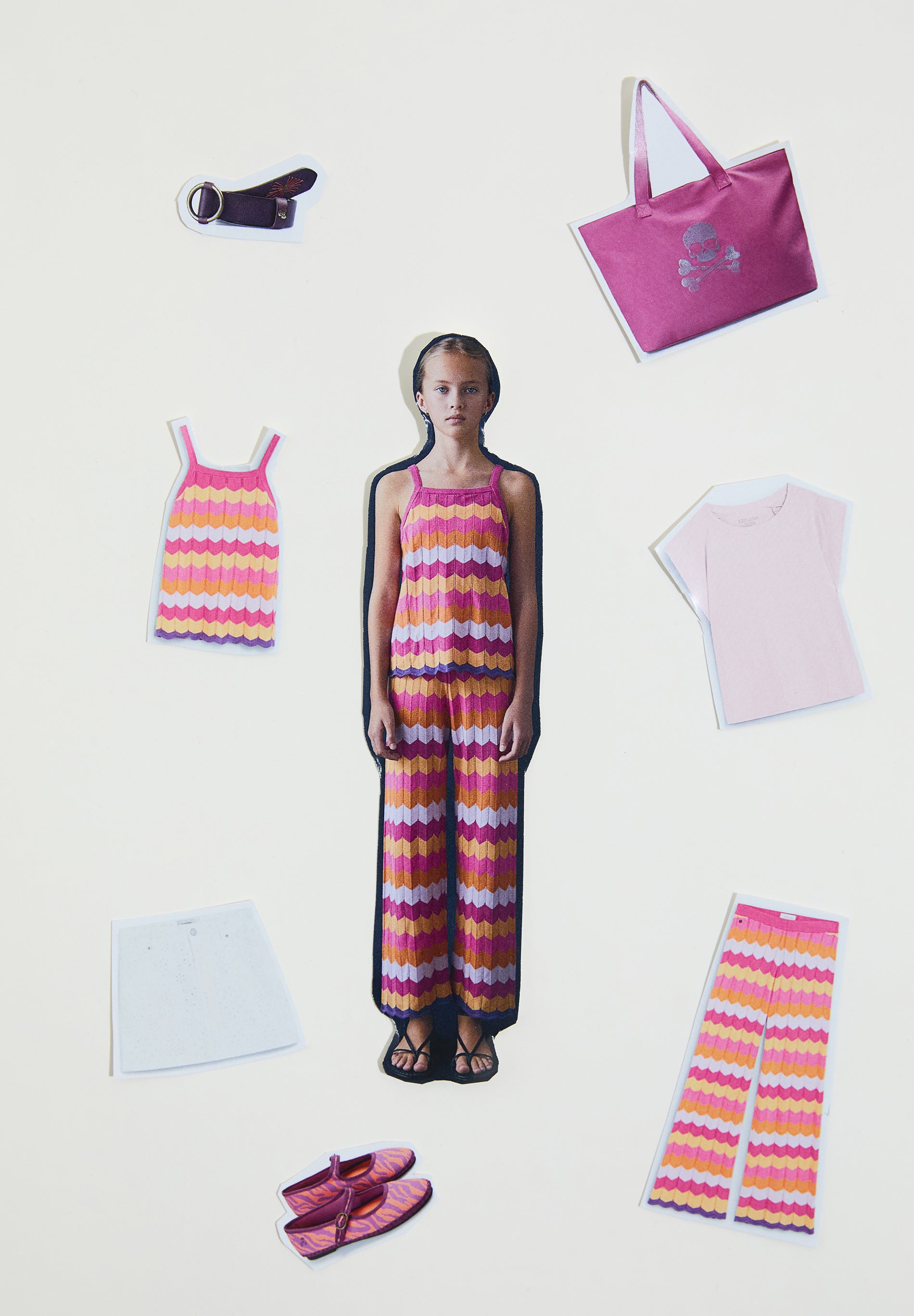 SCZIGZAG PANTS TRICOT GIRLS