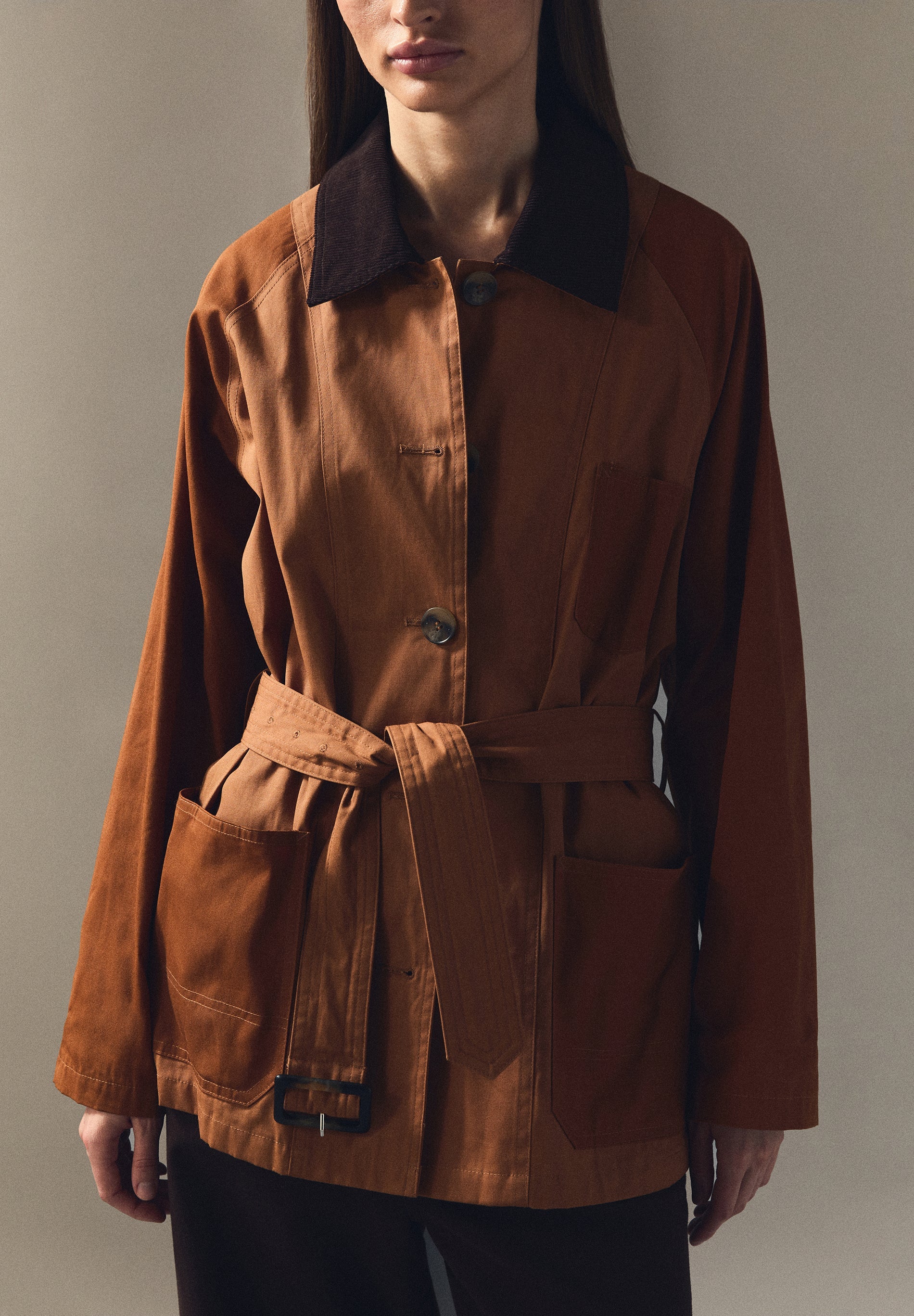 TWO-TONE WAXED JACKET