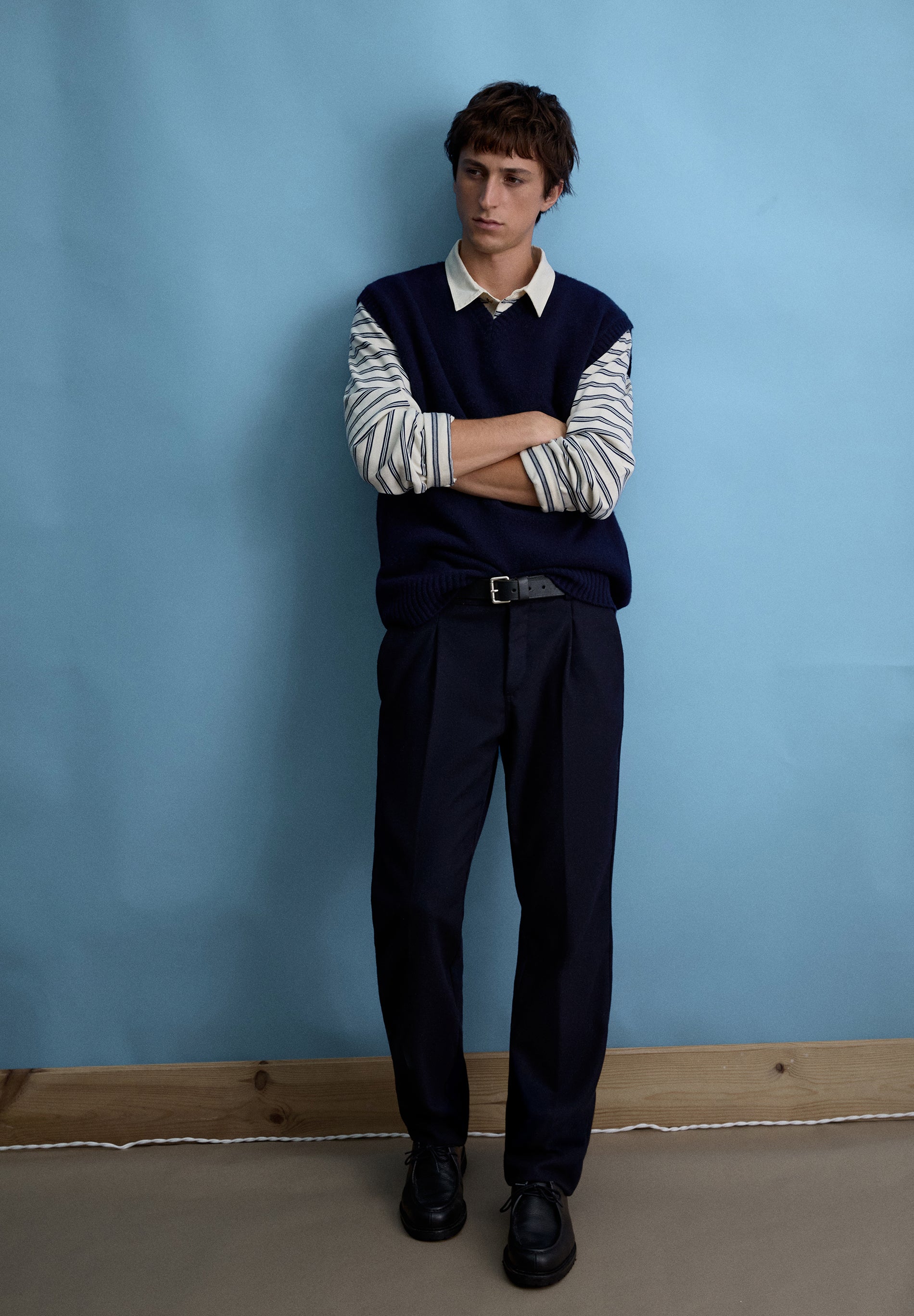 RELAXED TRICOT POLOSHIRT MET PRINT