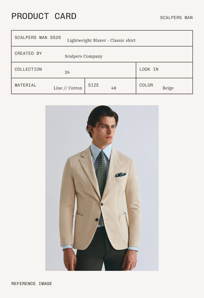 LIGHTWEIGHT COTTON BLAZER